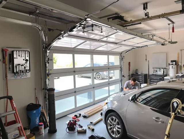 Garage door noise reduction service by Azusa Garage Door Repair in Azusa