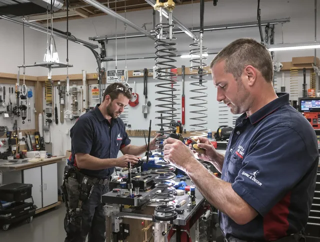 Garage door spring repair service by Azusa Garage Door Repair in Azusa